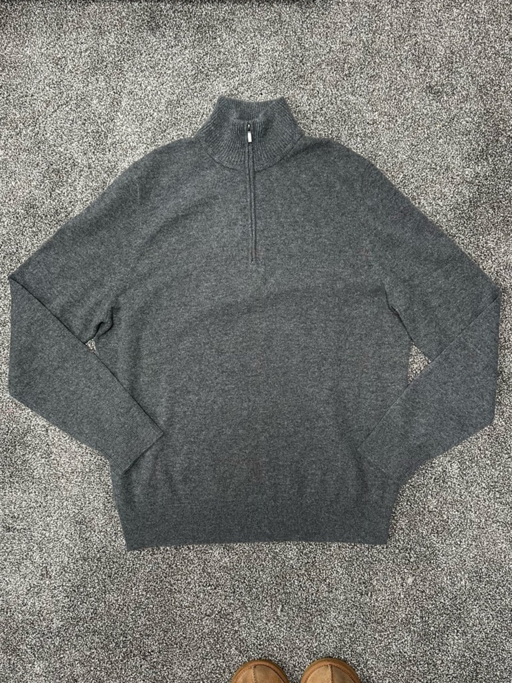 Nordstrom 100% Cashmere 1/4 Zip Pullover Sweater